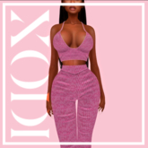 XODI - Shea Set - "PINK KNIT"