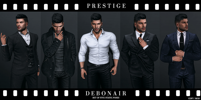 P R E S T I G E - Debonair (Set of 5 Static Poses)