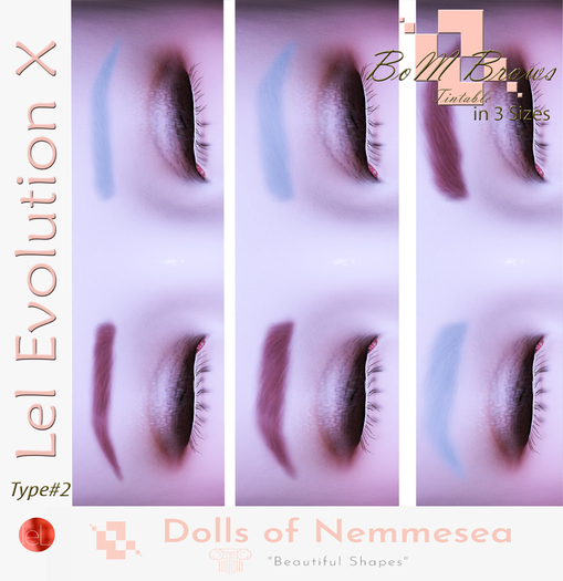 Nemmesea * Dolls Shapes * - Brows #2 (Lel Evo X) BOM