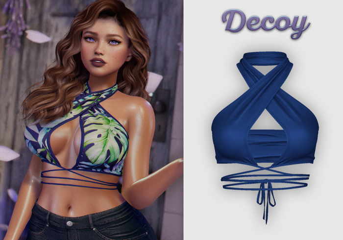 Decoy - Ramona Halter: Navy - Maitreya Lara + Petite, Meshbody Legacy, Belleza Freya, Inithium Kupra, Ebody Reborn
