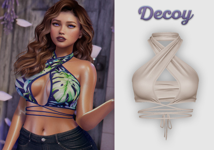 Decoy - Ramona Halter: Cream - Maitreya Lara + Petite, Meshbody Legacy, Belleza Freya, Inithium Kupra, Ebody Reborn