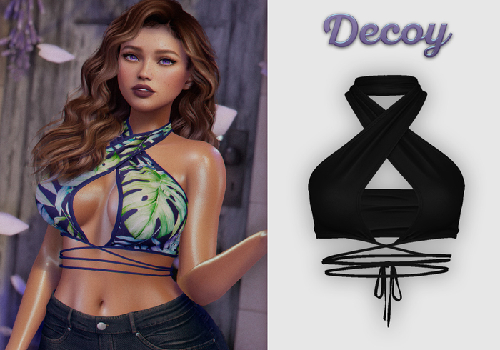Decoy - Ramona Halter: Black - Maitreya Lara + Petite, Meshbody Legacy, Belleza Freya, Inithium Kupra, Ebody Reborn