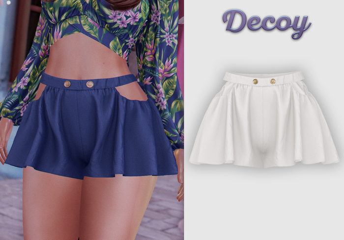 Decoy - Maggie Shorts: White - Maitreya Lara, Meshbody Legacy, Belleza Freya, Inithium Kupra