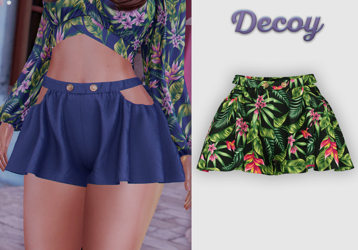 Decoy - Maggie Shorts: Tropical Black - Maitreya Lara, Meshbody Legacy, Belleza Freya, Inithium Kupra