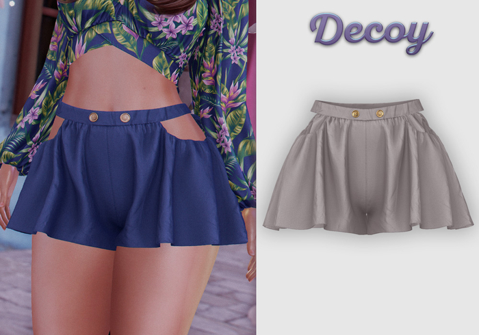 Decoy - Maggie Shorts: Taupe - Maitreya Lara, Meshbody Legacy, Belleza Freya, Inithium Kupra