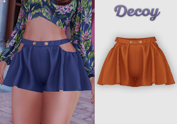 Decoy - Maggie Shorts: Tangerine - Maitreya Lara, Meshbody Legacy, Belleza Freya, Inithium Kupra
