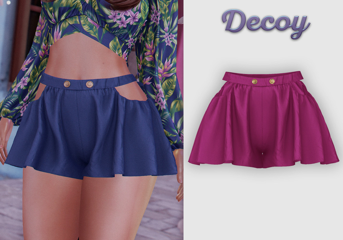 Decoy - Maggie Shorts: Magenta - Maitreya Lara, Meshbody Legacy, Belleza Freya, Inithium Kupra