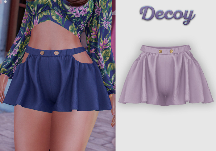Decoy - Maggie Shorts: Lavender - Maitreya Lara, Meshbody Legacy, Belleza Freya, Inithium Kupra
