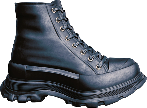 Kaiser - Tread Slick Boots Roughout Leather Navy Steel