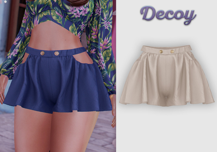 Decoy - Maggie Shorts: Cream - Maitreya Lara, Meshbody Legacy, Belleza Freya, Inithium Kupra