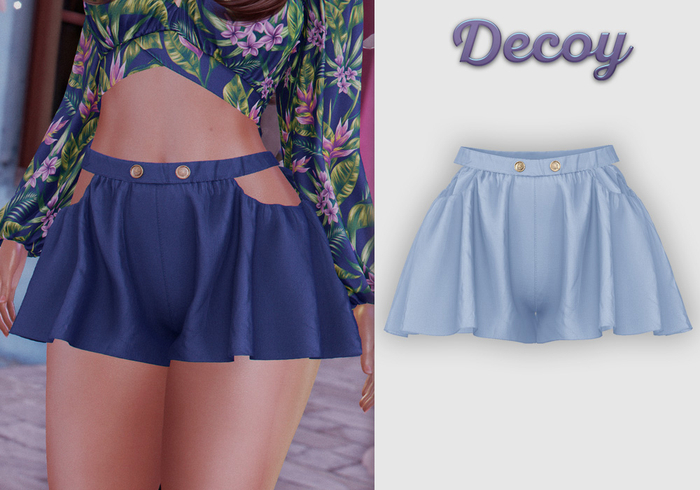 Decoy - Maggie Shorts: Cerulean - Maitreya Lara, Meshbody Legacy, Belleza Freya, Inithium Kupra