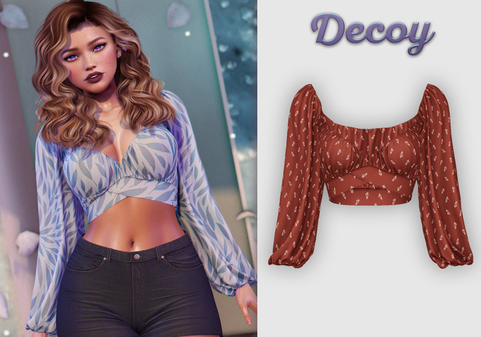 Decoy - Maggie Crop Top: SE Sprout Sienna  - Maitreya Lara + Petite, Meshbody Legacy, Belleza Freya, Inithium Kupra