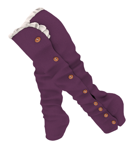 The Annex - Ripley Leg Warmer Spats - Purple 