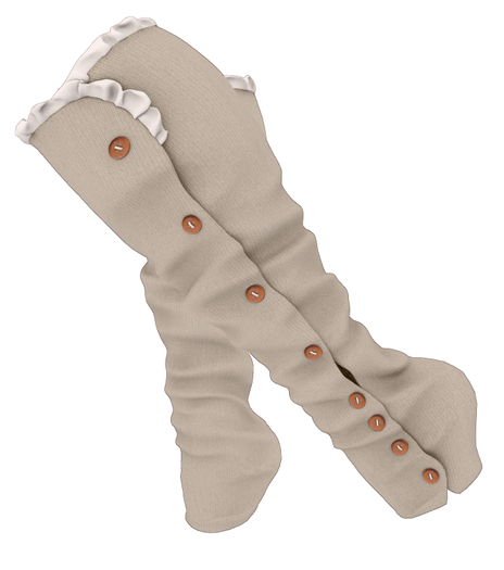 The Annex - Ripley Leg Warmer Spats - Beige 