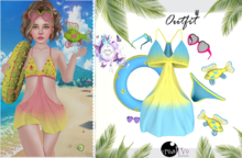- MicRo -  Outfit  Beach Yellow Blue