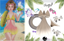 - MicRo -  Outfit  Beach White Cocao