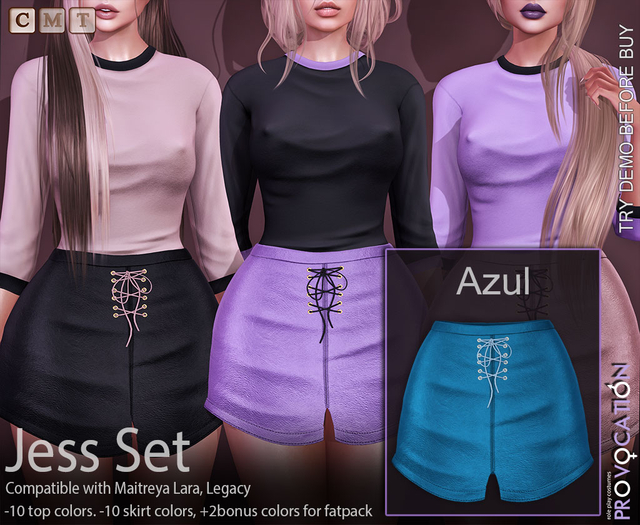 [Provocation] Jess Skirt-Azul