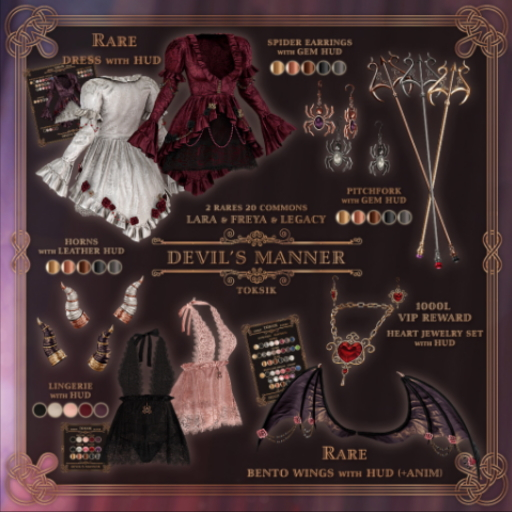 toksik - Devil's Manner Horns (Silver)
