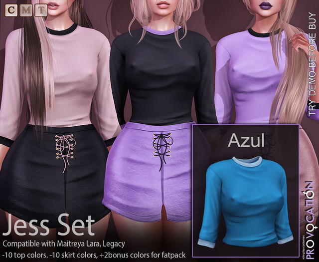 [Provocation] Jess top-Azul