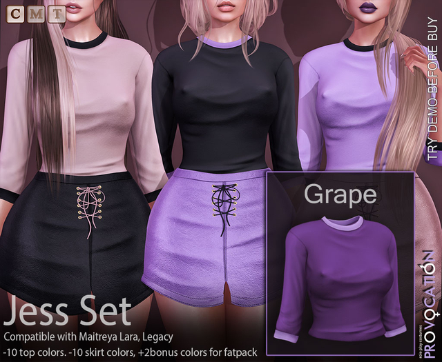 [Provocation] Jess top-Grape