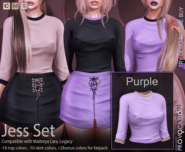 [Provocation] Jess top-Purple