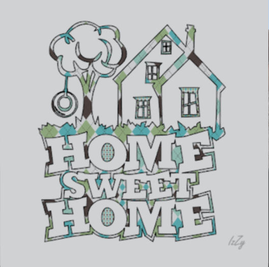 Sparrows Nest Home sweet home by izzy Canvas wall art