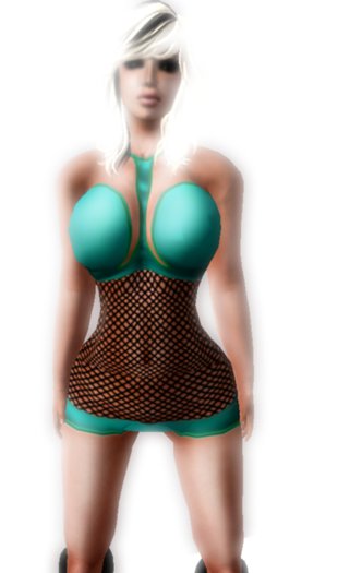 Green Net Dress Rave, Club, Wear