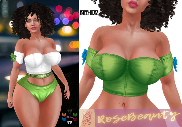 ~*~ RoseBeauty ~*~TOP "Coquette"_ KUPRA Original/Green