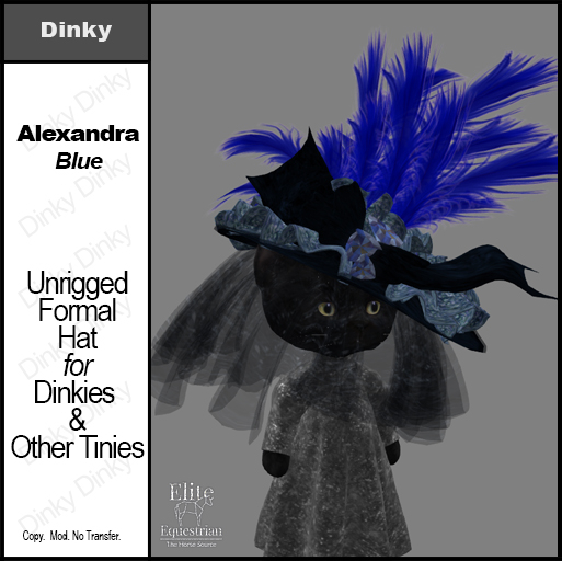 *E* Dinky Hat Alexandra Blue [Add & Click to Open]