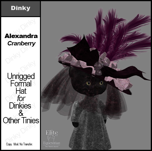 *E* Dinky Hat Alexandra Cranberry [Add & Click to Open]