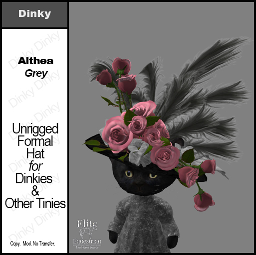 *E* Dinky Hat Althea Grey [Add & Click to Open]