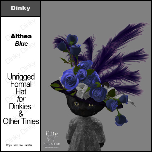 *E* Dinky Hat Althea Blue [Add & Click to Open]