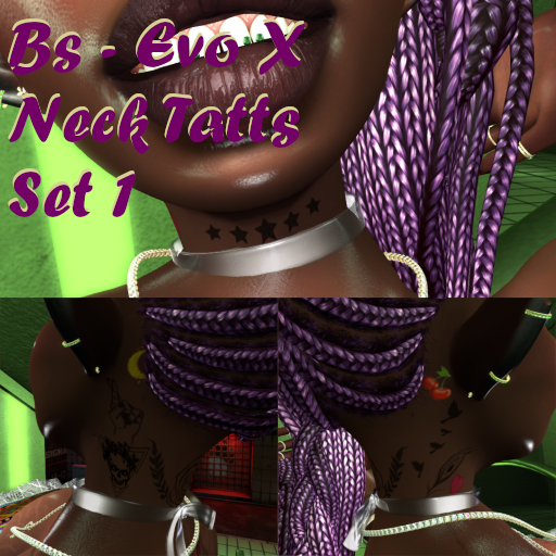 Bs - Evo X Neck Tattoos Set 1