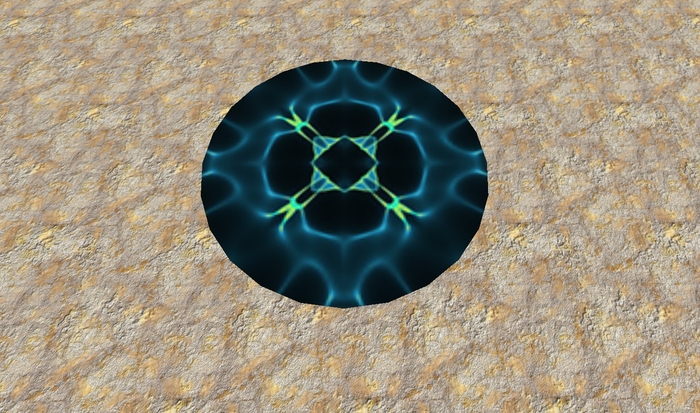 Dance Floor Blue (Round)