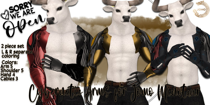 SWO Cybernetic Arms for Jomo Male Minotaur