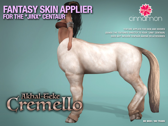 *CINNAMON* Jinx Centaur - Cremello
