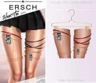 ERSCH - Hen-Tai Garters -red-