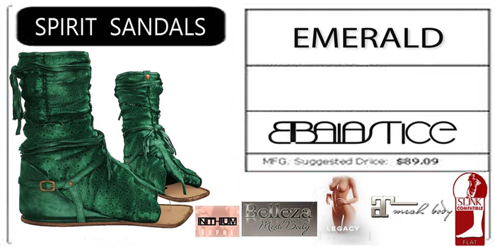Baiastice_Spirit Sandals-Emerald