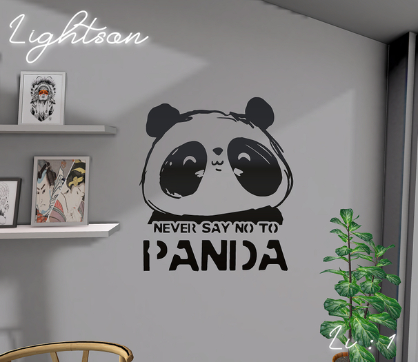 *LightsOn* Panda sign