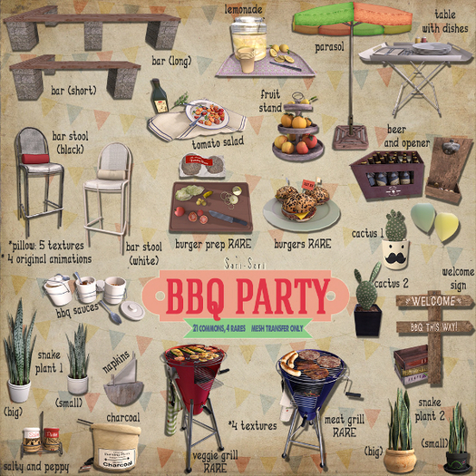 Sari-Sari - BBQ Party - Bar Stool (black)