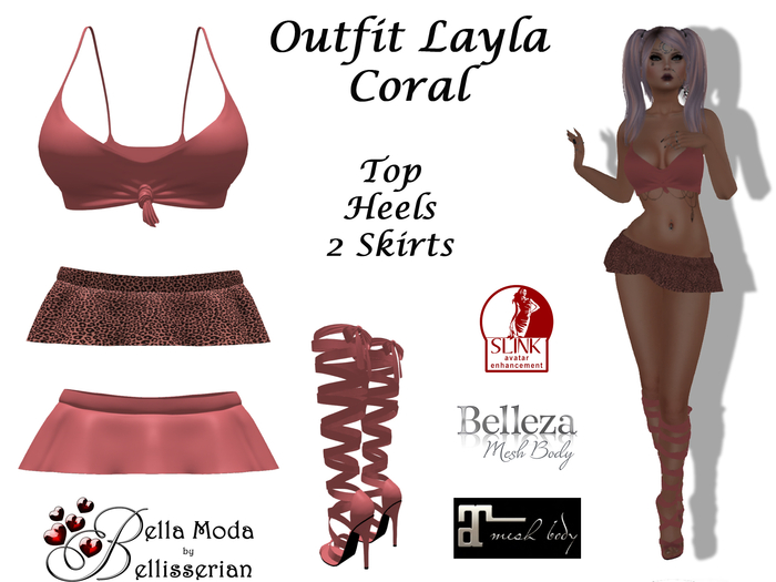 Layla Outfit coral