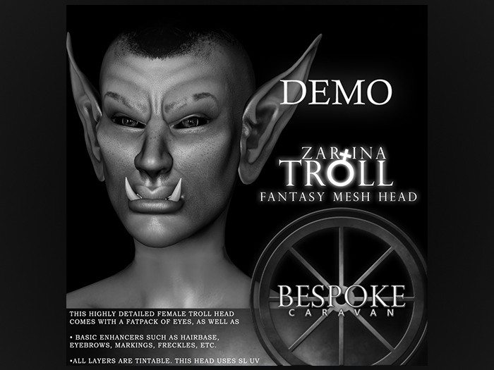 BeSpoke - Troll Zarina - Bento Head Demo Unpacker
