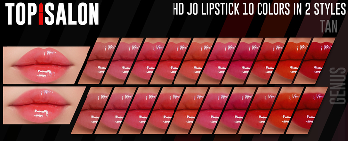 TOP1SALON - HD JO LIPSTICK (Genus) TAN