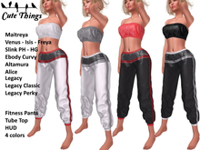 [CT] Fitness Outfit - Pants + Top - Hud 4 tex  - Maitreya - Slink - Belleza - Altamura - Alice - Ebody - Legacy - Perky