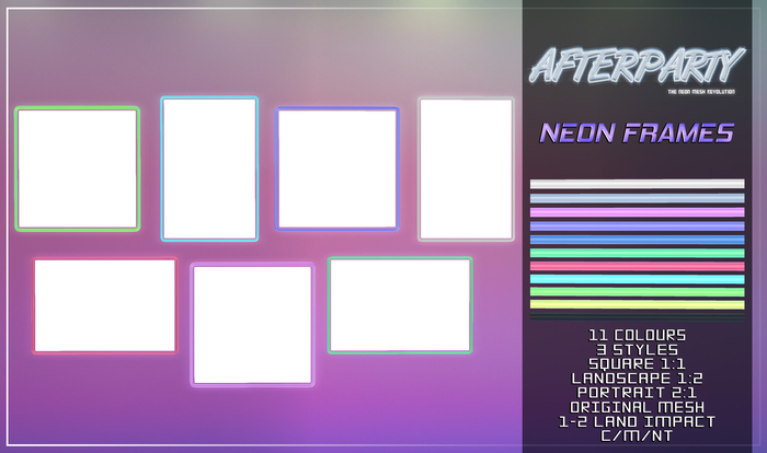 Afterparty - Neon Frames