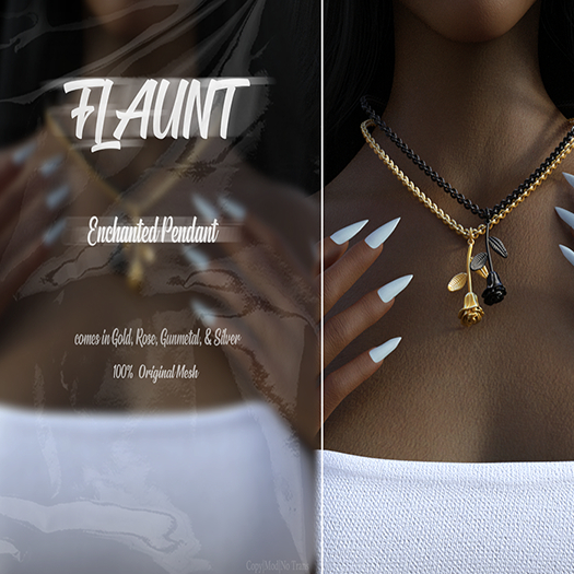 FLAUNT - Enchanted Pendant - Gold
