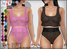SLC Top and Shorts Lia Fishnet Multi Colours (unpacked)