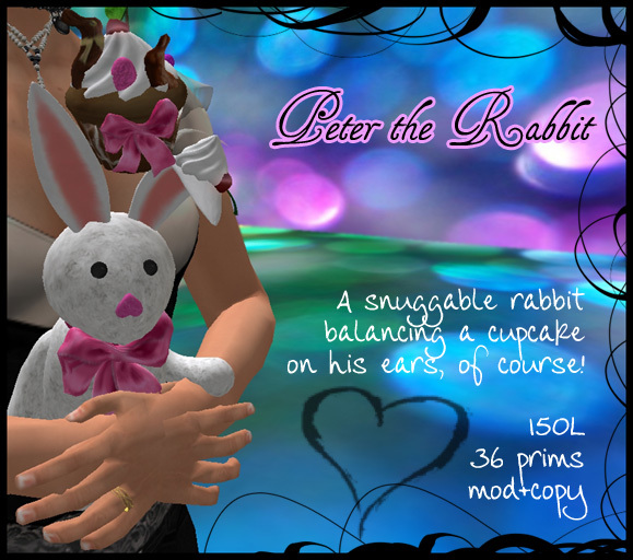 Hugable Peter the Rabbit with Cupcake Bunny Ears