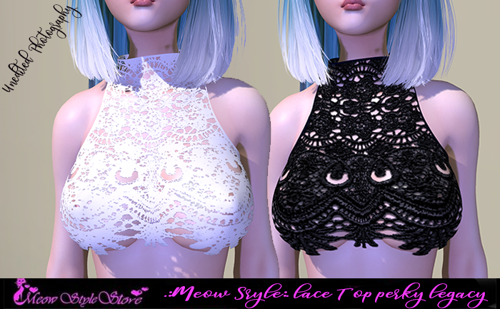 .:Meow Sryle:. lace Top perky legacy