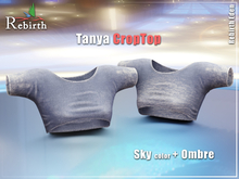 Tanya Crop Top for REBIRTH Eden body - Sky color + ombre